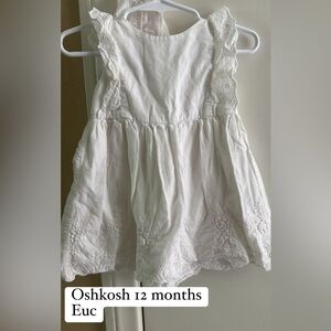 3/$25 12m white toddler dress